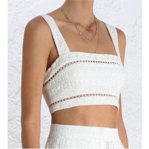 Zimmermann borderie bandeau top NEW